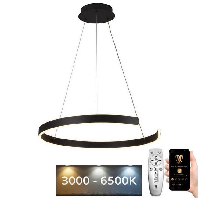 Lámpara de araña LED regulable LED/70W/230V 3000-6500K diá. 60 cm + control remoto