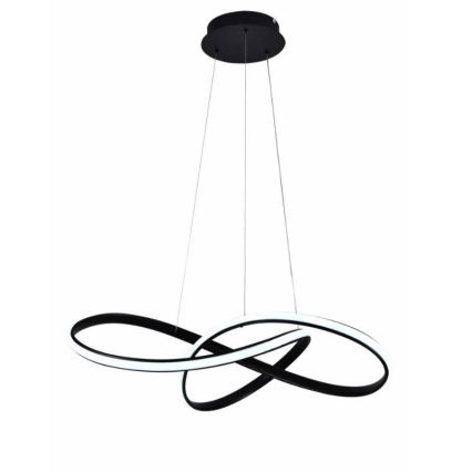 Lámpara de araña LED regulable LED/70W/230V 3000-6500K diá. 60 cm negro + control remoto
