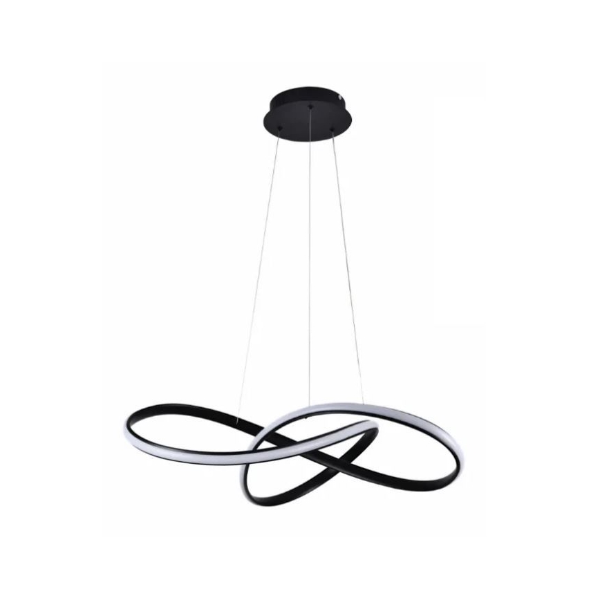 Lámpara de araña LED regulable LED/70W/230V 3000-6500K diá. 60 cm negro + control remoto