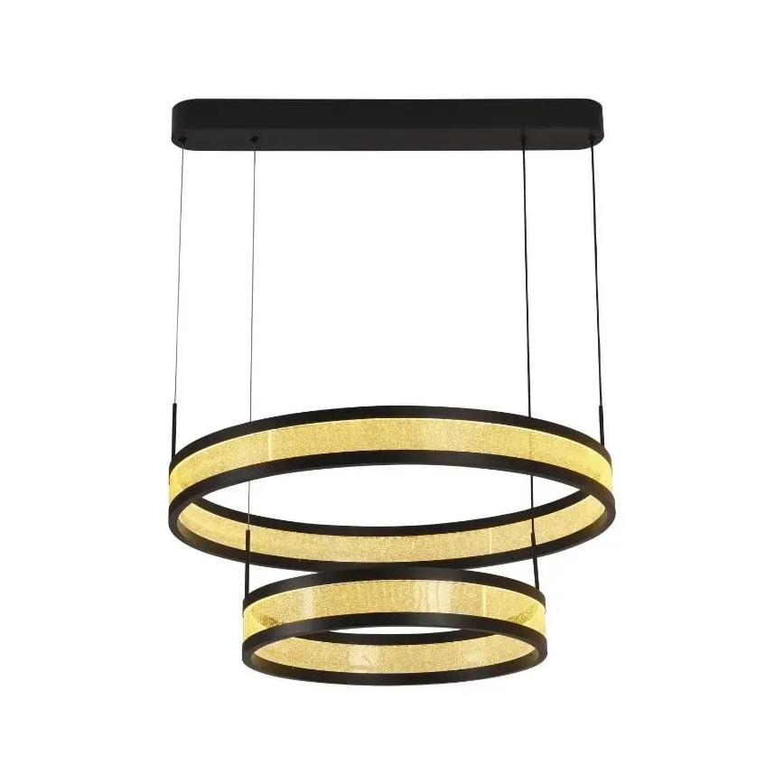 Lámpara de araña LED regulable LED/70W/230V 3000-6500K diá. 60 cm negro + control remoto