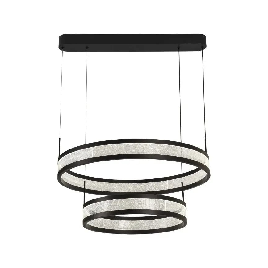 Lámpara de araña LED regulable LED/70W/230V 3000-6500K diá. 60 cm negro + control remoto