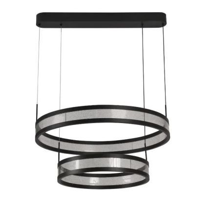 Lámpara de araña LED regulable LED/70W/230V 3000-6500K diá. 60 cm negro + control remoto