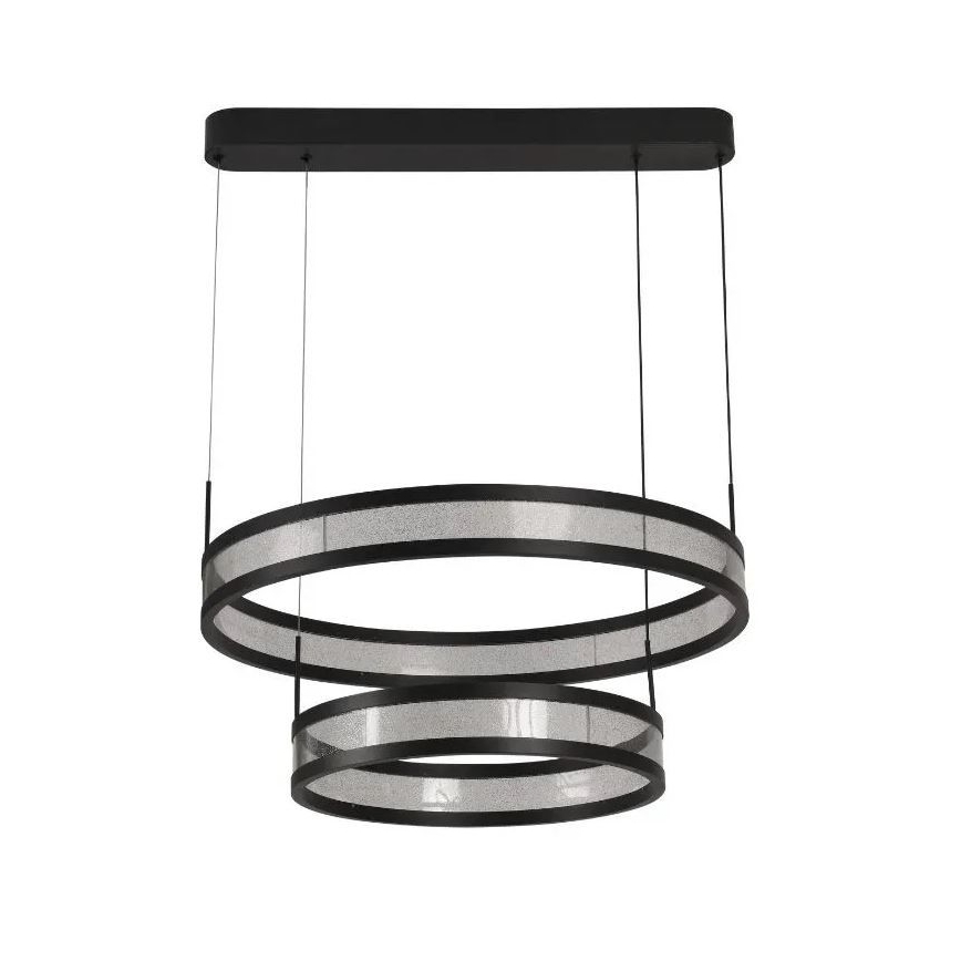 Lámpara de araña LED regulable LED/70W/230V 3000-6500K diá. 60 cm negro + control remoto