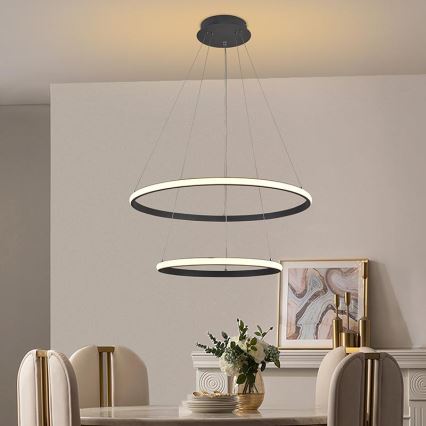 Lámpara de araña LED regulable LED/75W/230V 3000-6500K diá. 60 cm + control remoto