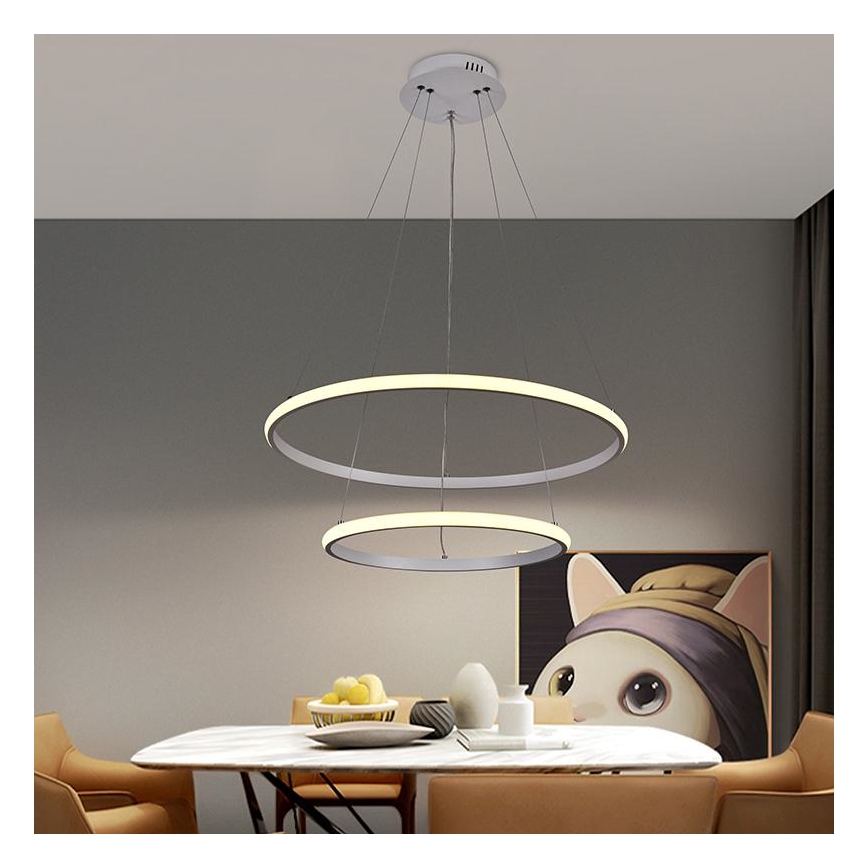 Lámpara de araña LED regulable LED/75W/230V 3000-6500K diá. 60 cm + control remoto