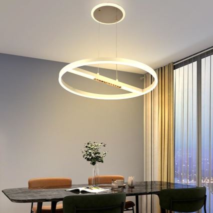 Lámpara de araña LED regulable LED/75W/230V 3000-6500K diá. 60 cm + control remoto