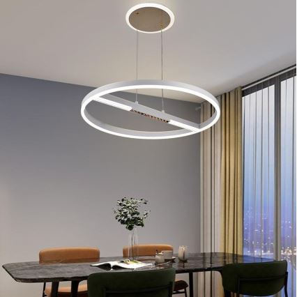 Lámpara de araña LED regulable LED/75W/230V 3000-6500K diá. 60 cm + control remoto