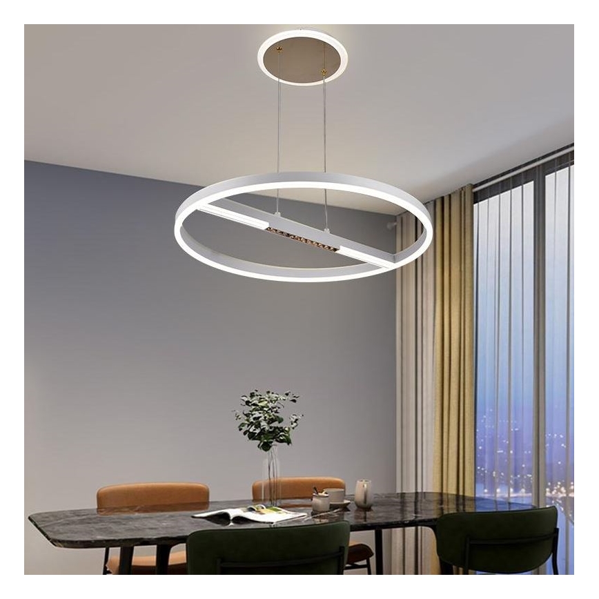 Lámpara de araña LED regulable LED/75W/230V 3000-6500K diá. 60 cm + control remoto
