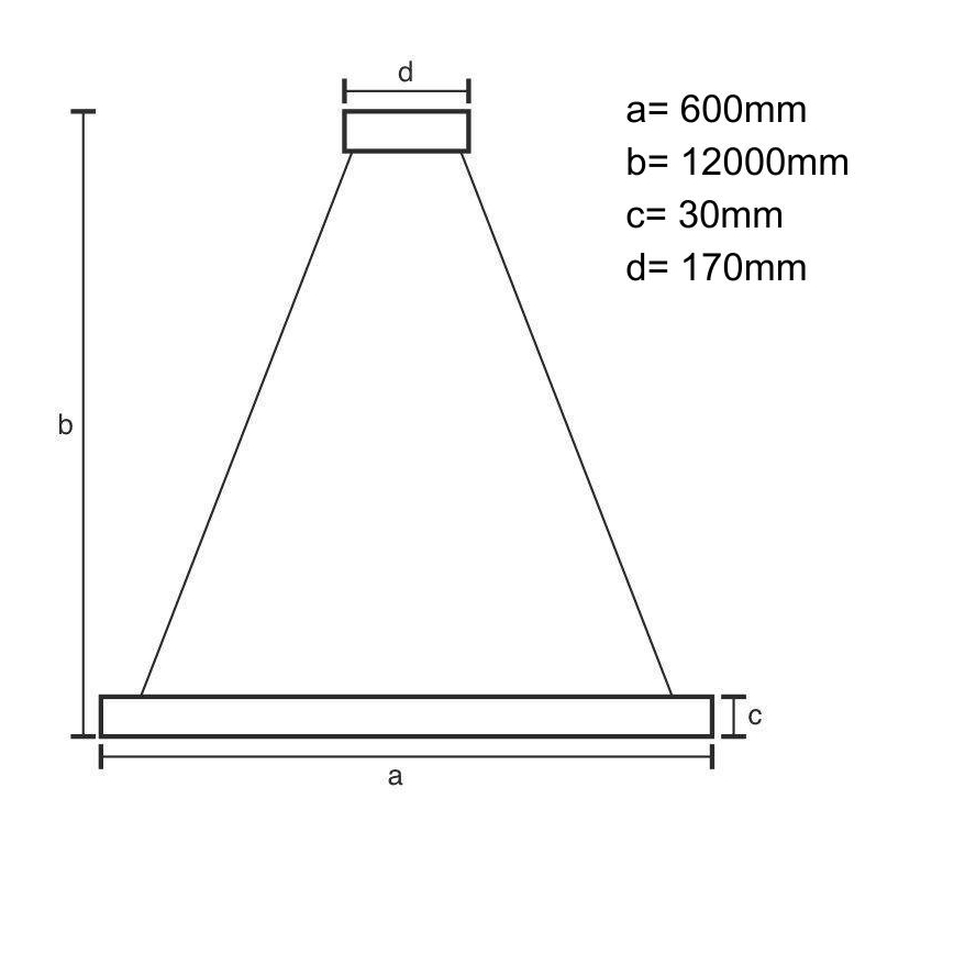 Lámpara de araña LED regulable LED/75W/230V 3000-6500K diá. 60 cm + control remoto
