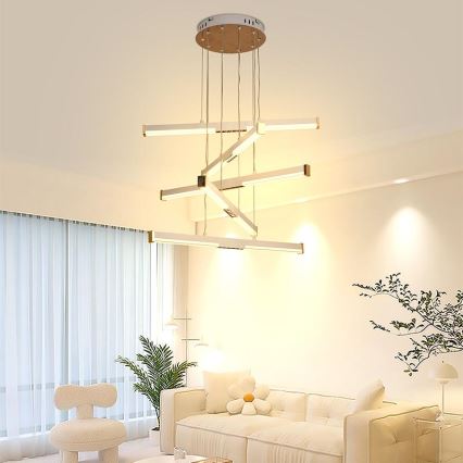 Lámpara de araña LED regulable LED/75W/230V 3000-6500K diá. 60 cm + control remoto