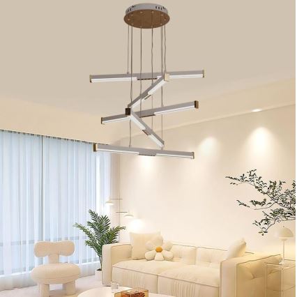 Lámpara de araña LED regulable LED/75W/230V 3000-6500K diá. 60 cm + control remoto