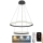 Lámpara de araña LED regulable LED/75W/230V 3000-6500K diá. 60 cm + control remoto