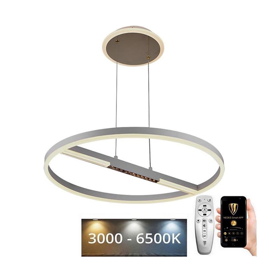 Lámpara de araña LED regulable LED/75W/230V 3000-6500K diá. 60 cm + control remoto