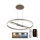 Lámpara de araña LED regulable LED/75W/230V 3000-6500K diá. 60 cm + control remoto
