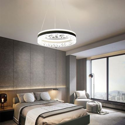 Lámpara de araña LED regulable LED/80W/230V 3000-6500K blanco + control remoto