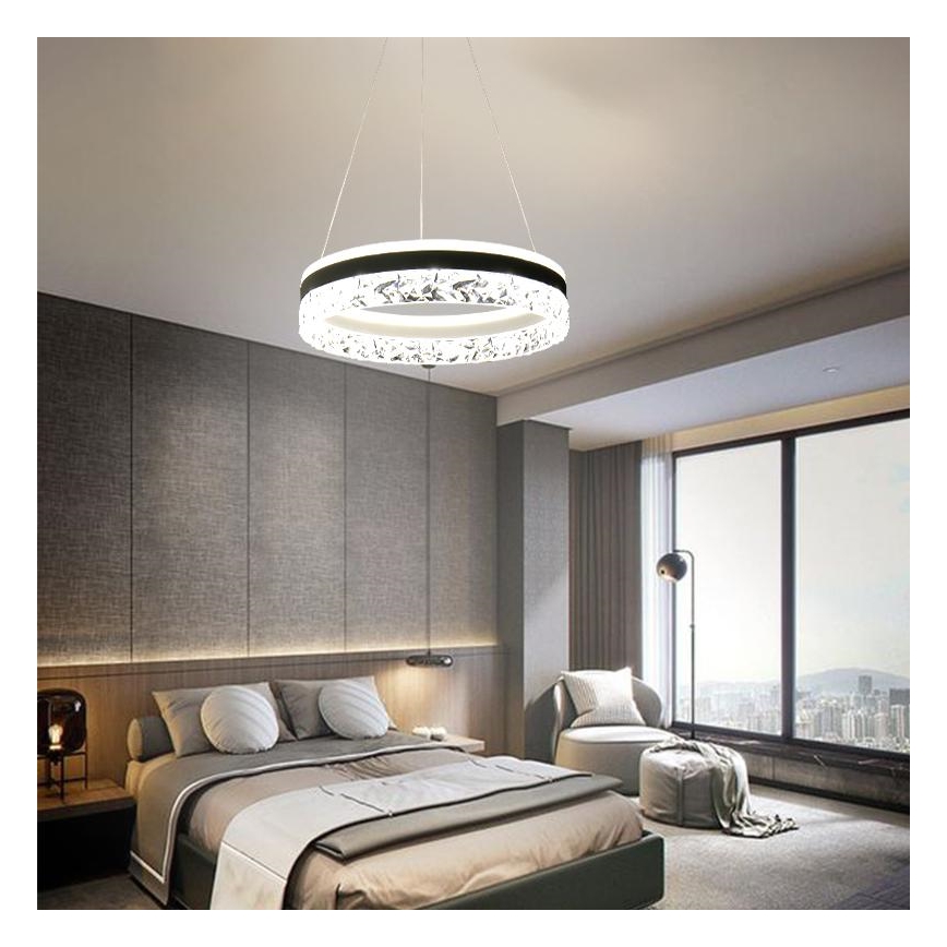 Lámpara de araña LED regulable LED/80W/230V 3000-6500K blanco + control remoto