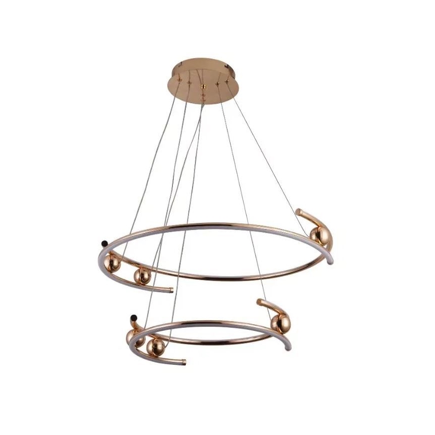 Lámpara de araña LED regulable LED/80W/230V 3000-6500K diá. 60 cm + control remoto