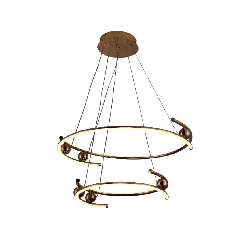 Lámpara de araña LED regulable LED/80W/230V 3000-6500K diá. 60 cm + control remoto