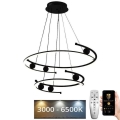 Lámpara de araña LED regulable LED/80W/230V 3000-6500K diá. 60 cm + control remoto