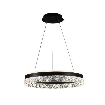 Lámpara de araña LED regulable LED/80W/230V 3000-6500K negro + control remoto