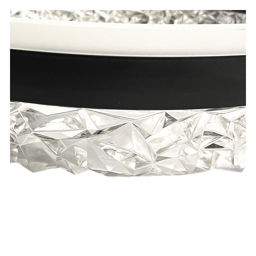 Lámpara de araña LED regulable LED/80W/230V 3000-6500K negro + control remoto