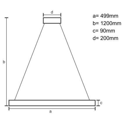 Lámpara de araña LED regulable LED/80W/230V 3000-6500K negro + control remoto