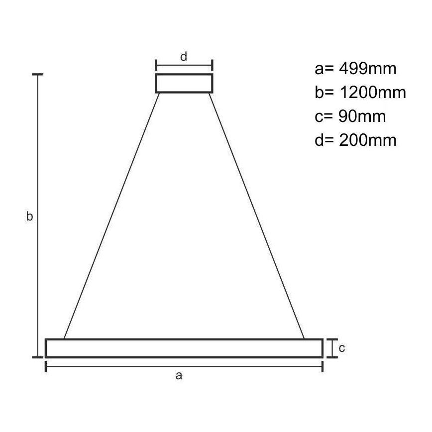 Lámpara de araña LED regulable LED/80W/230V 3000-6500K negro + control remoto