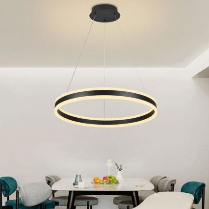 Lámpara de araña LED regulable LED/85W/230V 3000-6500K diá. 60 cm + control remoto