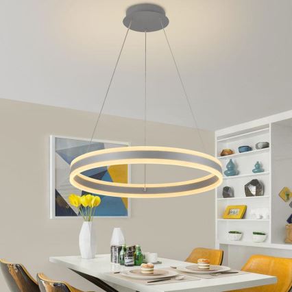 Lámpara de araña LED regulable LED/85W/230V 3000-6500K diá. 60 cm + control remoto