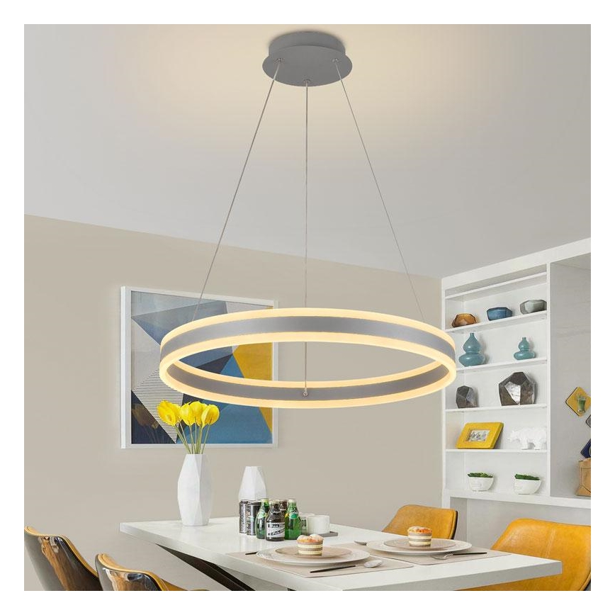 Lámpara de araña LED regulable LED/85W/230V 3000-6500K diá. 60 cm + control remoto