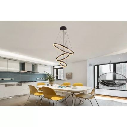 Lámpara de araña LED regulable LED/85W/230V 3000-6500K diá. 60 cm + control remoto