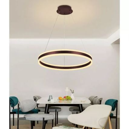 Lámpara de araña LED regulable LED/85W/230V 3000-6500K diá. 60 cm + control remoto