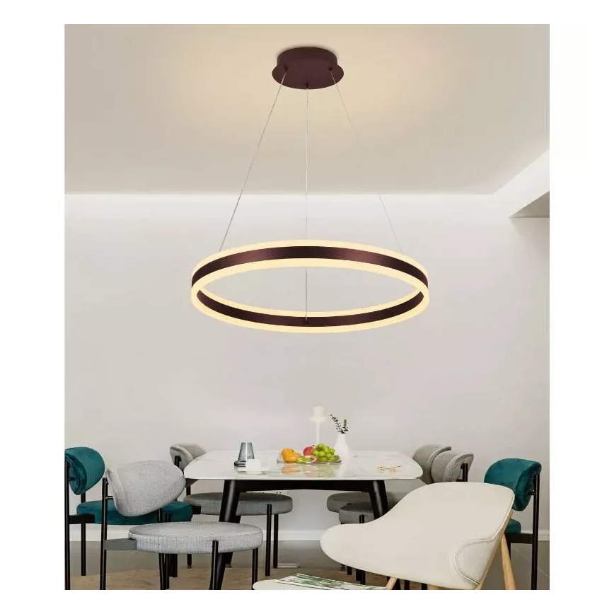 Lámpara de araña LED regulable LED/85W/230V 3000-6500K diá. 60 cm + control remoto