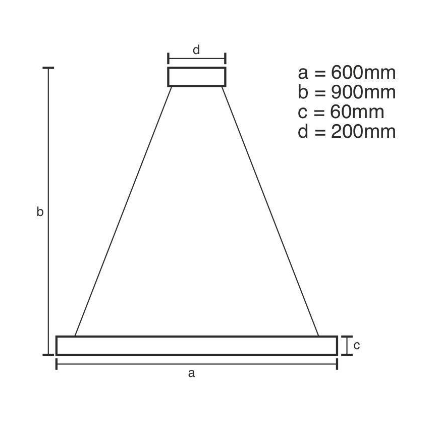 Lámpara de araña LED regulable LED/85W/230V 3000-6500K diá. 60 cm + control remoto