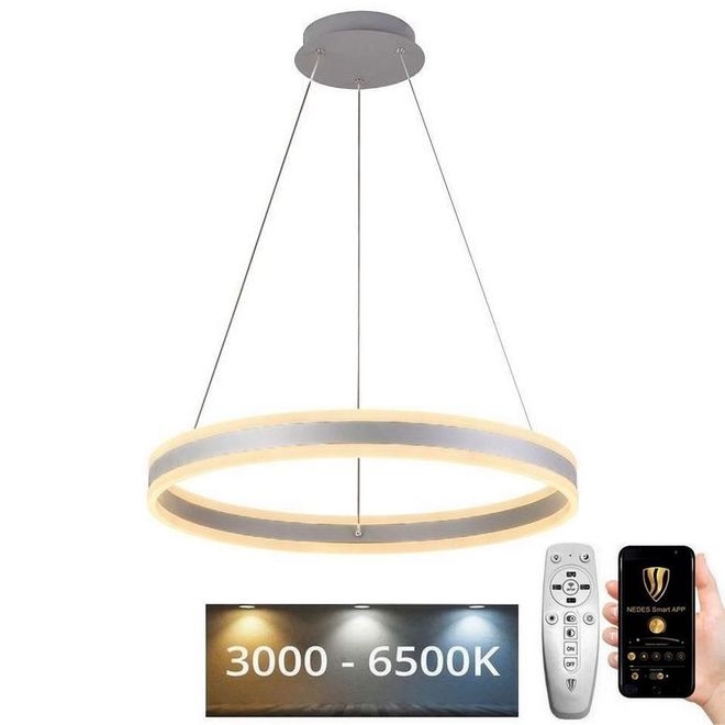 Lámpara de araña LED regulable LED/85W/230V 3000-6500K diá. 60 cm + control remoto
