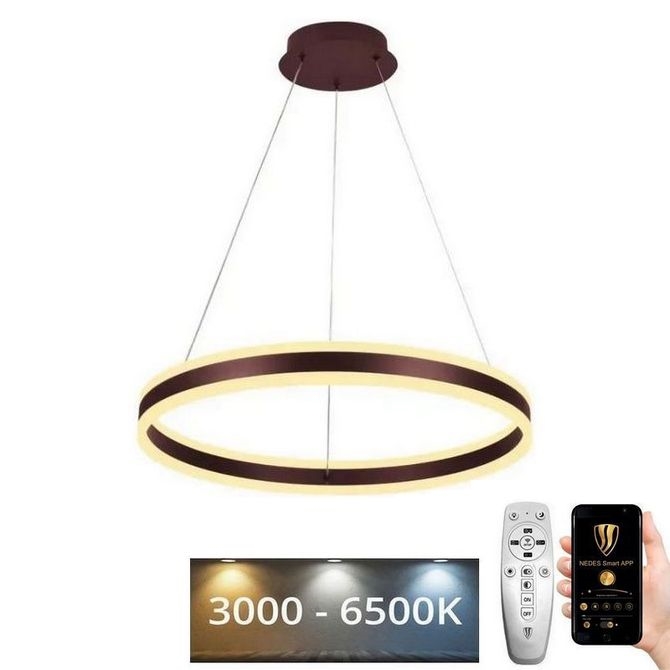 Lámpara de araña LED regulable LED/85W/230V 3000-6500K diá. 60 cm + control remoto