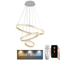 Lámpara de araña LED regulable LED/85W/230V 3000-6500K diá. 60 cm diá. 60 cm + control remoto