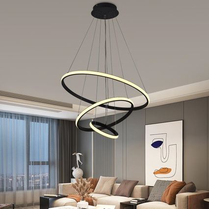 Lámpara de araña LED regulable LED/90W/230V 3000-6500K diá. 60 cm + control remoto