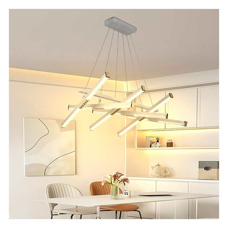 Lámpara de araña LED regulable LED/90W/230V 3000-6500K diá. 80 cm + control remoto