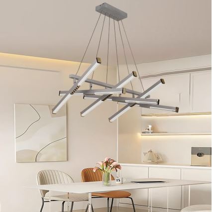 Lámpara de araña LED regulable LED/90W/230V 3000-6500K diá. 80 cm + control remoto