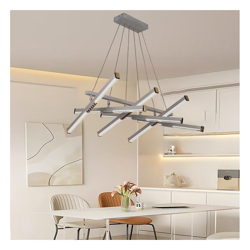Lámpara de araña LED regulable LED/90W/230V 3000-6500K diá. 80 cm + control remoto