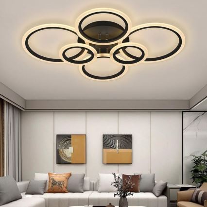 Lámpara de araña LED regulable LED/90W/230V 3000-6500K + mando a distancia