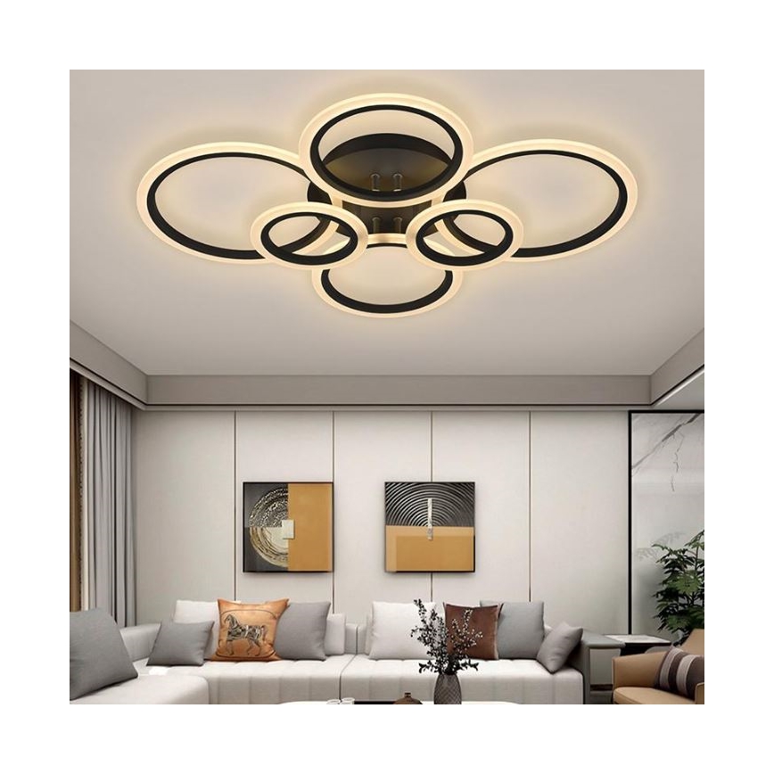 Lámpara de araña LED regulable LED/90W/230V 3000-6500K + mando a distancia