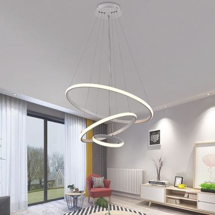 Lámpara de araña LED regulable LED/90W/230V 3000-6500K diá. 60 cm + control remoto