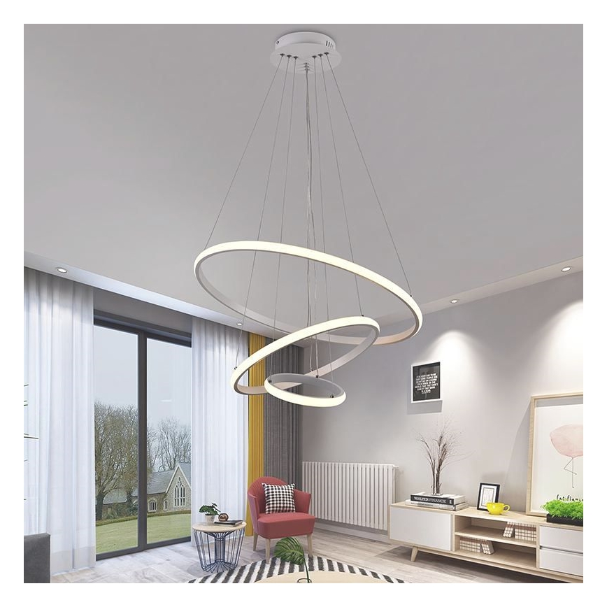 Lámpara de araña LED regulable LED/90W/230V 3000-6500K diá. 60 cm + control remoto