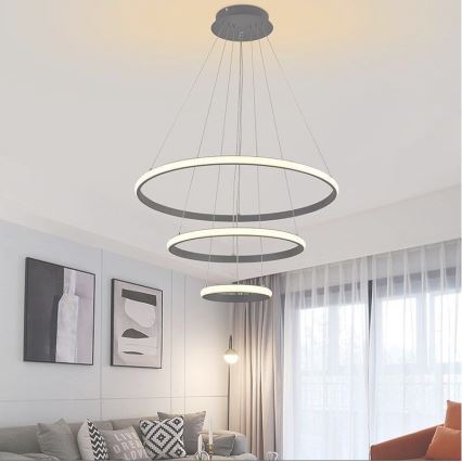 Lámpara de araña LED regulable LED/90W/230V 3000-6500K diá. 60 cm + control remoto
