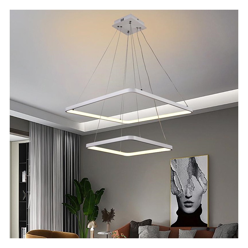 Lámpara de araña LED regulable LED/90W/230V 3000-6500K + mando a distancia