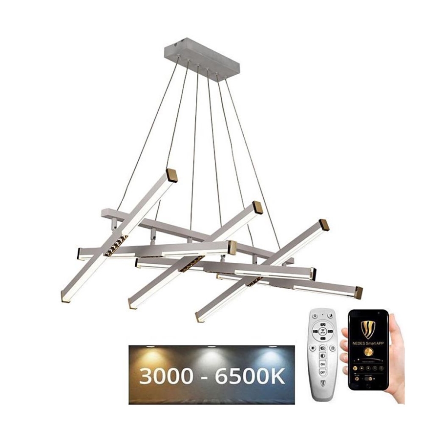 Lámpara de araña LED regulable LED/90W/230V 3000-6500K diá. 80 cm + control remoto