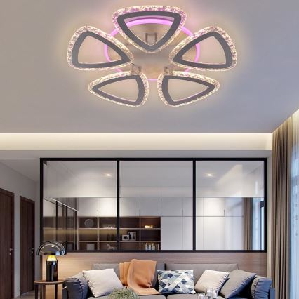Lámpara de araña LED RGB regulable LED/70W/230V 3000-6500K + mando a distancia