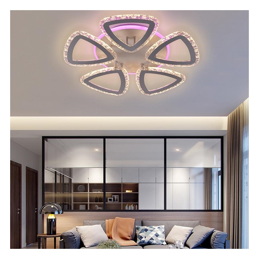 Lámpara de araña LED RGB regulable LED/70W/230V 3000-6500K + mando a distancia
